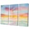 Designart - Pastel Pink And Blue Clouds - Traditional Premium Canvas Wall Art